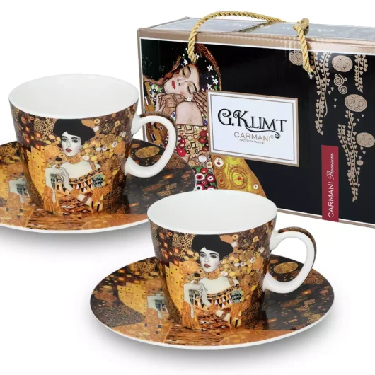 Sada lk s podlky espresso - Gustav Klimt, Adela