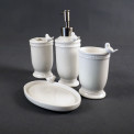 Porcelnov koupelnov set s dvkovaem mdla BIRDS