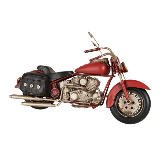 Kovov model motorky CHOPPER RED II, 28cm